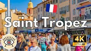 Saint-Tropez, France WALKING TOUR 🏖️ Among billionaires and the most EXPENSIVE yachts in the world