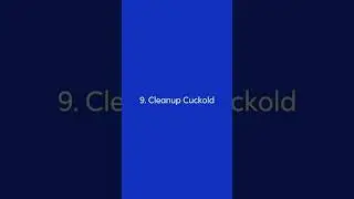 Cuckold Type 9. Cleanup Cuckold 