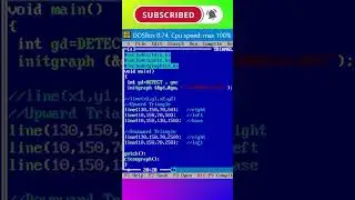 #4 Program to draw DIAMOND using C graphics||Using Turbo C3|l 