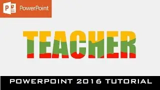 Liquid Text Animation in PowerPoint 2016 Tutorial