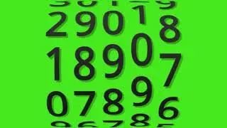 Free Subscribe Counter Animation of 100,1K,10K,100K and 1M in Black and White Color on Green Screen