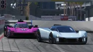 撞到队尾追击超车！xiaomi vision gt vs lmdh longbeach assetto corsa