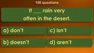 Present Simple vs Present Continuous Tense Test | 100 Questions | English Tenses