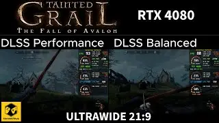 Tainted Grail: The Fall of Avalon gameplay in ultrawide 21:9 max graphics with DLSS options RTX4080