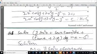 Differential Equation- Exact Differential Equations by SZHB