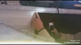 Cutting a Cabinet Opening with an Oscillating Saw