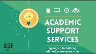 Signing up for Academic Support Services at ESF