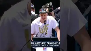 NIKOLA JOKIC really LOVED the TROPHY PARADE 😂 #Shorts
