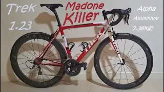 Lightweight Budget Upgrades achieve Madone SLR weight, Transforming Classic Trek 100 Alpha Aluminium