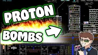 MELTING CITIES with PROTON BOMBS in The Powder Toy