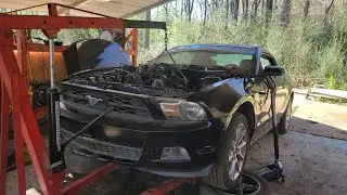 2009 Ford mustang engine removal