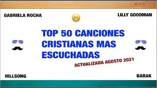 Top 50 Canciones Cristianas Mas Escuchadas (Actualizado Agosto 2021)