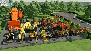 LS22 - Alle Baustellen Bagger die zum Download sind! XXL PACK! LS22-Mods.de