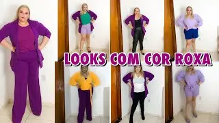 LOOKS USANDO ROXO