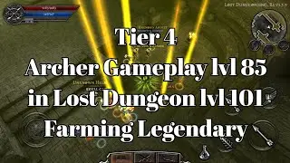 Anima ARPG | Archer lvl 85 Tier 4 in Lost Dungeon lvl 101 Farming Legendary