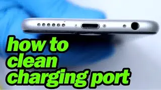 how to clean an iPhone charging port