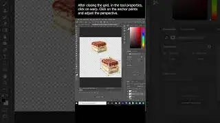 Adjusting the Perspective of the Cake with the Perspective Warp