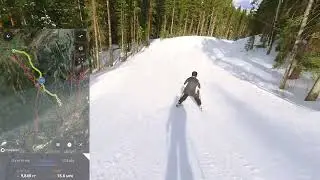 Snowmass Skiing 3 Full Runs From The Top To The Bottom