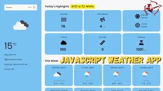 JavaScript Weather App Project | Real-World API App from Scratch