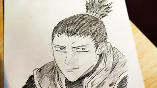 Draw Shikamaru Nara pencil sketch//Naruto Shippuden // Quick Drawing//奈良シカマル