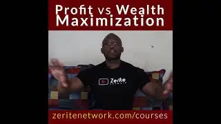 Profit maximization vs wealth Maximization