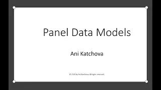 Panel Data Models
