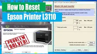 HOW TO RESET EPSON PRINTER L3110 (Tagalog Version)/ red light blinking error