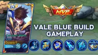VALE BLUE BUILD GAMEPLAY 🔥😱🌀 - MLBB