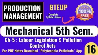 Lec-16 | Production Management | Ch-4 Repair & Maintenance Part-2 @PolytechnicPathshala