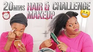 MOTHER VS DAUGHTER 20 MINUTES HAIR AND MAKEUP CHALLENGE ♡ 