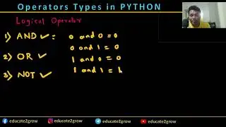 What is a Logical Operator in Python, Maths or any Computer programming
