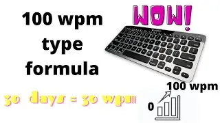 How to Type Faster: A Beginner's Guide || 100 wpm #type formula