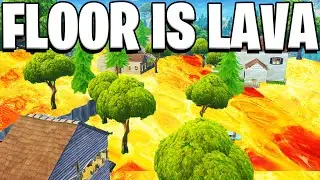 THE FLOOR IS LAVA GAMEMODE in Fortnite PLAYGROUND V2 MODE! - Fortnite Battle Royale
