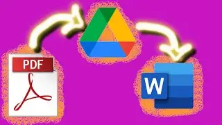 How to convert pdf to word using Google Drive