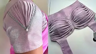 Puff sleeves design cutting and stitching| blouse sleeves design | Baju ki design
