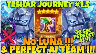 NO LUNA & PERFECT AI - GIANT ABYSS HARD SPEED TEAM !!!  TESHAR JOURNEY #1.5 SUMMONERS WAR