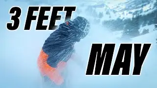3 FOOT DEEP May SNOWSTORM 2024 - INSANE Snowbird Powder Day