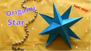 MACHEN SIE EINEN PERFEKTE WEIHNACHTSSTERN IN 5 MINUTEN! Basteln mit papier