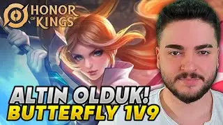 ALTIN LİGİNE ÇIKTIK SİZİNLE BERABER OYNUYORUM! I Honor of Kings Butterfly Oynanış