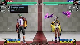 KOFXV Overlay: Normal Throw Range and Standing Normal Proximity
