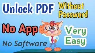 Unlock PDF file without Password | Remove Passwords From pdfs