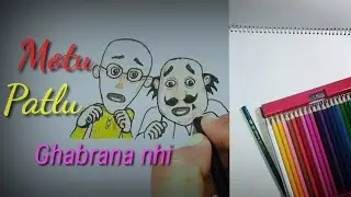 Motu &Patlu in fear..... drawing#pencilsketch #drawingtutorial #cartoons