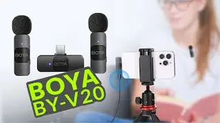 Boya BY-V20 Review and Unboxing [in Arabic ] Professional-Grade Wireless Microphone System
