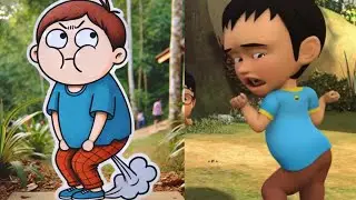 Goyang Upin Ipin Cartoon Funny Drawing Meme 😂｜ Upin & Ipin Funny memes pro max