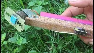 How to make a powerful grass cutter at home very easy