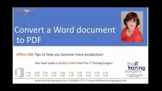 How to convert a Microsoft Word document to a PDF
