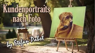 Von der Fotovorlage zum Portrait: Malen eines realistischen Hundeportraits! 🎨🐶