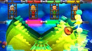 Wii Party U Minigames Dojo Domination Dry bones Gameplay ( Master Difficulty )