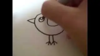 Как нарисовать птичку