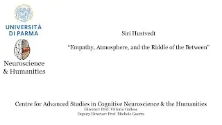 Siri Hustvedt - Empathy, Atmosphere, and the Riddle of the Between